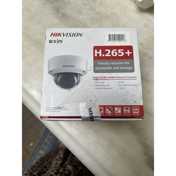 H.265+ HIKVISION FIXED DOME Security CAMERA HD VIDEO EXIR WDR NEW IN BOX - Picture 1 of 6